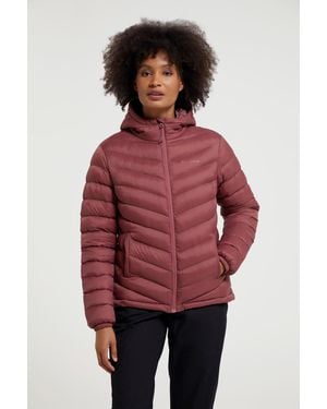 Mountain Warehouse 'Seasons' Padded Jacket Water Resistant Insulated Winter Coat Polyamide - Red