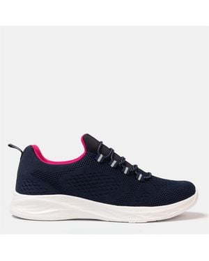 Donnay Knit Runner Slip On Trainers - Blue