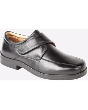 Roamer Freeport Leather Shoe (Extra Wide) - Grey