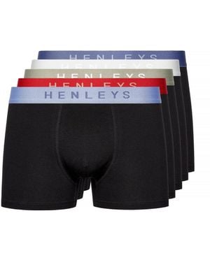 Henleys Blackiris Boxer Shorts (Pack Of 5)