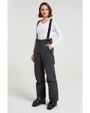 Mountain Warehouse 'Chalet' Extreme Waterproof Ski Pant Breathable Winter Snowboard Trouser - Grey