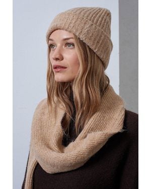 Dilvin Hat Scarf Glove Set - Brown