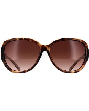 Ted Baker Oval Tortoiseshell Gradient Tb1394 Shay - Brown