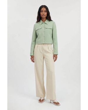 Karen Millen Tailored Button Detail Jacket - Green