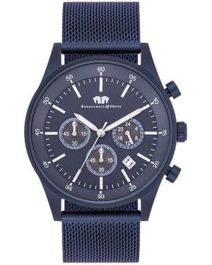 Rhodenwald & Söhne Stainless Steel Watch 43Mm - Blue