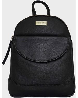 Assots London 'george' Black Mini Pebble Grain Leather Backpack