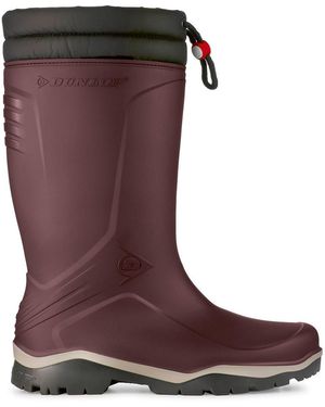Dunlop Blizzard Fur-Lined Wellington Boots - Black