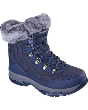 Skechers Trego Stormie Winter Ankle Boots - Blue