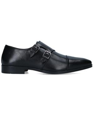 KG by Kurt Geiger Leather Collins Double Monk - Black