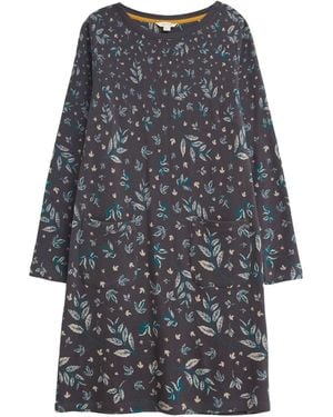 White Stuff Fleur Jacquard Jersey Dress - Grey