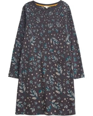 White Stuff Fleur Jacquard Jersey Dress - Grey