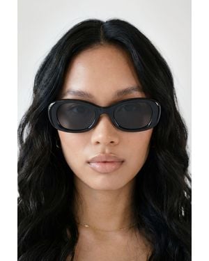 Boohoo Chunky Rectangular Sunglasses - Black