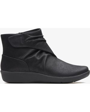 Clarks Sillian Tana Synthetic Boots - Black