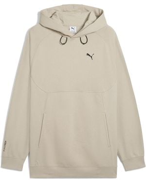 PUMA Tech Deltaknit Relaxed Hoodie - Natural