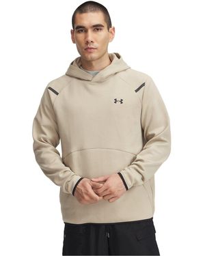 Under Armour Hooded Neck Raglan Sleeve Fleece Hoody - Natural