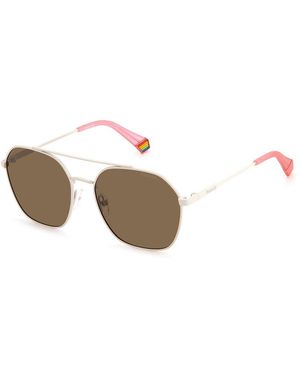 Polaroid Stainless Steel Sunglasses - Natural