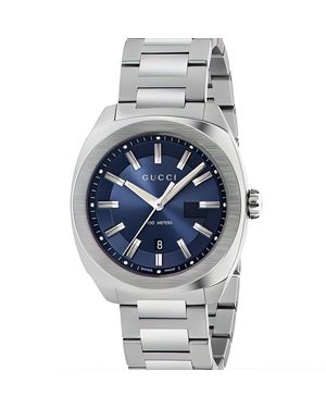 Gucci Ya142303 Quartz Watch With Dial And Stainless Steel Bracelet - Metallic