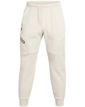 Under Armour Unstoppable Closed Hem Fleece Joggers - Natural