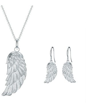 Rafaela Donata Brass Set (Necklace + Earring) - White