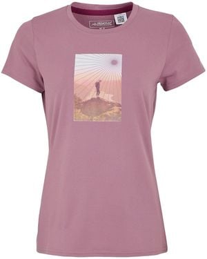 Regatta Ladies Fingal Sunburst Stretch T-Shirt (Lilas) - Purple