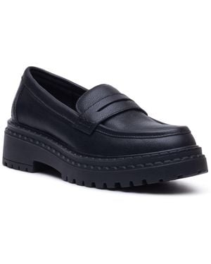 Hush Puppies Odessa Leather Loafers - Blue