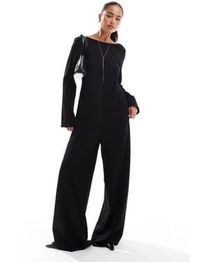 ONLY Scoop Back Loose Fit Jumpsuit - Black