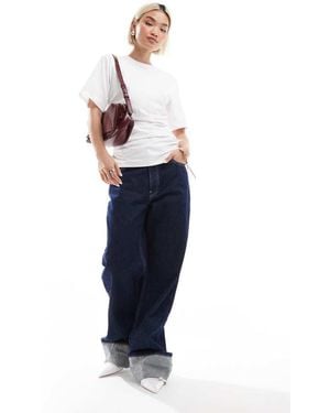 French Connection Rallie Ruched Waist Drawstring T-Shirt - Blue