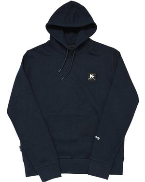 Money Combo Patch Hoodie Cotton - Blue