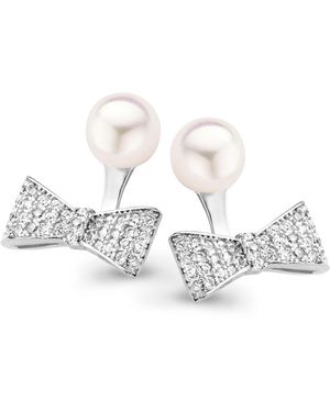 Orphelia 'Sienna' 925 Sterling Stud Earrings - White