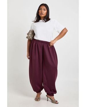 Boohoo Plus Balloon Trouser - Red