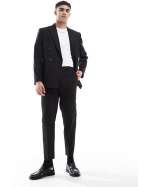 ASOS Tapered Suit Trousers - Black