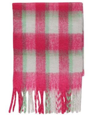 ONLY Geweven Sjaal Ruitpatroon Model - Roze