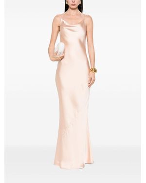 Norma Kamali Maria Slip Jurk - Naturel