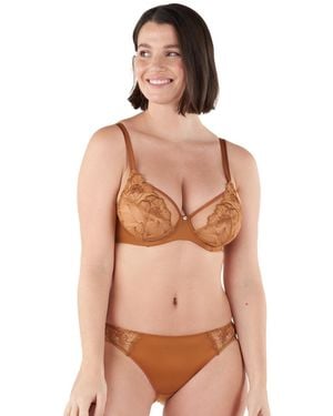 Maison Lejaby Flora Full Cup Bra - Brown