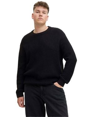 Jack & Jones Jack And Jones Trui Met Structuur En Lange Mouwen - Zwart