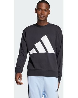 adidas Essentials Big Logo French Terry Sweatshirt - Black