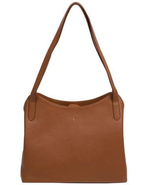 Cultured London 'Arabella' Leather Handbag - Brown