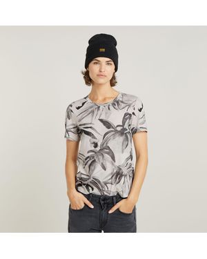 G-Star G-Star Raw Palm Tree Allover Top - Grey