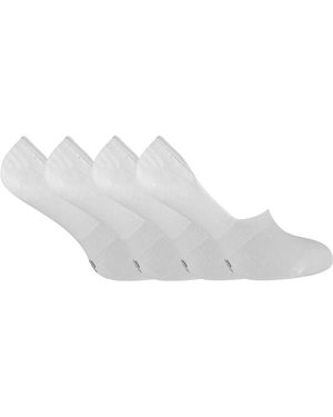Sock Snob 4 Pairs Bamboo Low Cut Liner Socks For & With Non Slip Grip - Black
