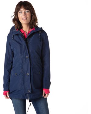 Peter Storm Oakwood Jacket With Roll-Away Adjustable Hood, Hiking Raincoat - Blue