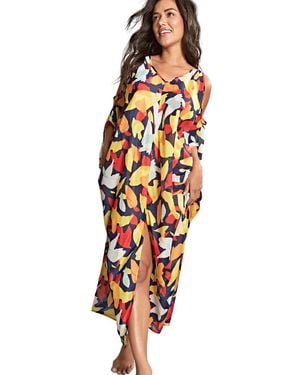 Panache Puglia Tammy Long Kaftan - White
