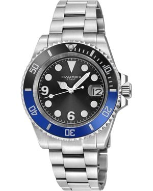 Haurex Italy 4A512Ubn Barracuda Automatic Watch - Grey