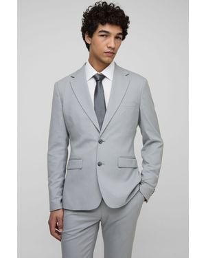 BoohooMAN Skinny Single Breasted Suit Jacket - Grey
