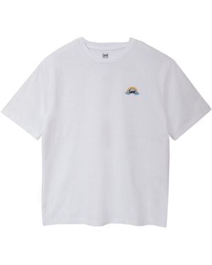 Lee Jeans Thick Cotton Logo T-Shirt - White