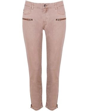 Mango Skinny Ankle Grazer Jeans - Pink
