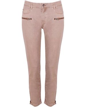 Mango Skinny Ankle Grazer Jeans - Pink