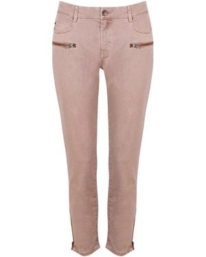 Mango Skinny Ankle Grazer Jeans - Pink