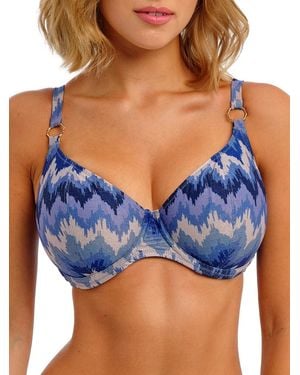 Freya Arizona Wave Plunge Bikini Top - Blue
