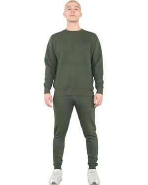 MYT Crew Neck Embroidery Logo Tracksuit - Green