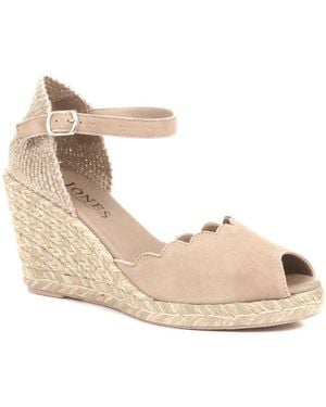 Jones Bootmaker Alejandra Espadrille Wedge Sandals - White